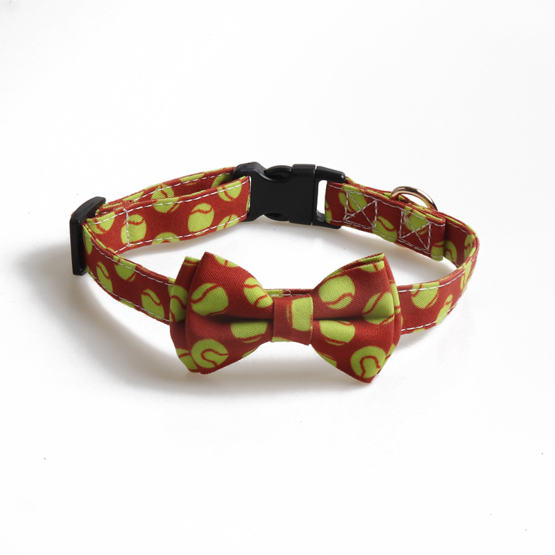 Sports Pattern Pet Collar Set Four Designs