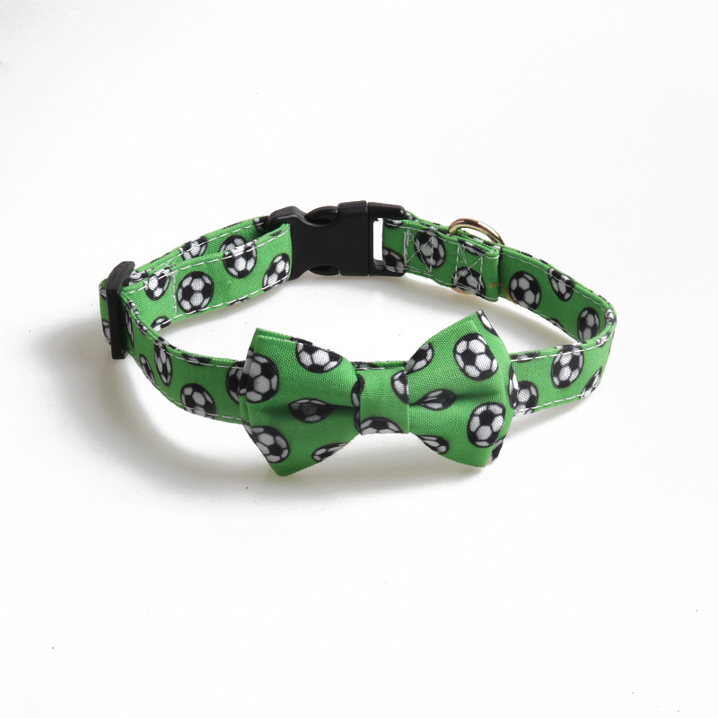 Sports Pattern Pet Collar Set Four Designs