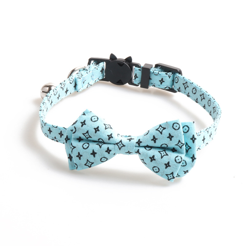 Classic Monogram Cat Collar Bow Design