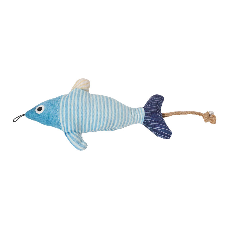 Catnip Fish Cat Toy Set Bell Decorations