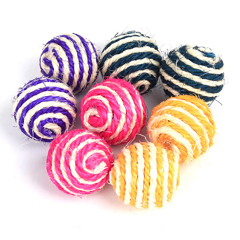 Sisal Cat Toy Balls Scratch Training Set