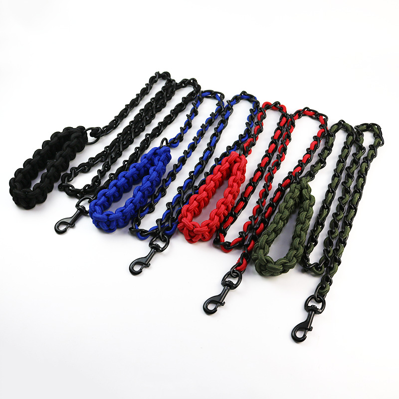 Heavy Duty Dog Chain Leash Set
