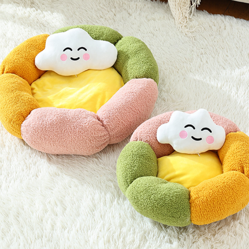 Cloud Pillow Pet Bed Set Soft Material