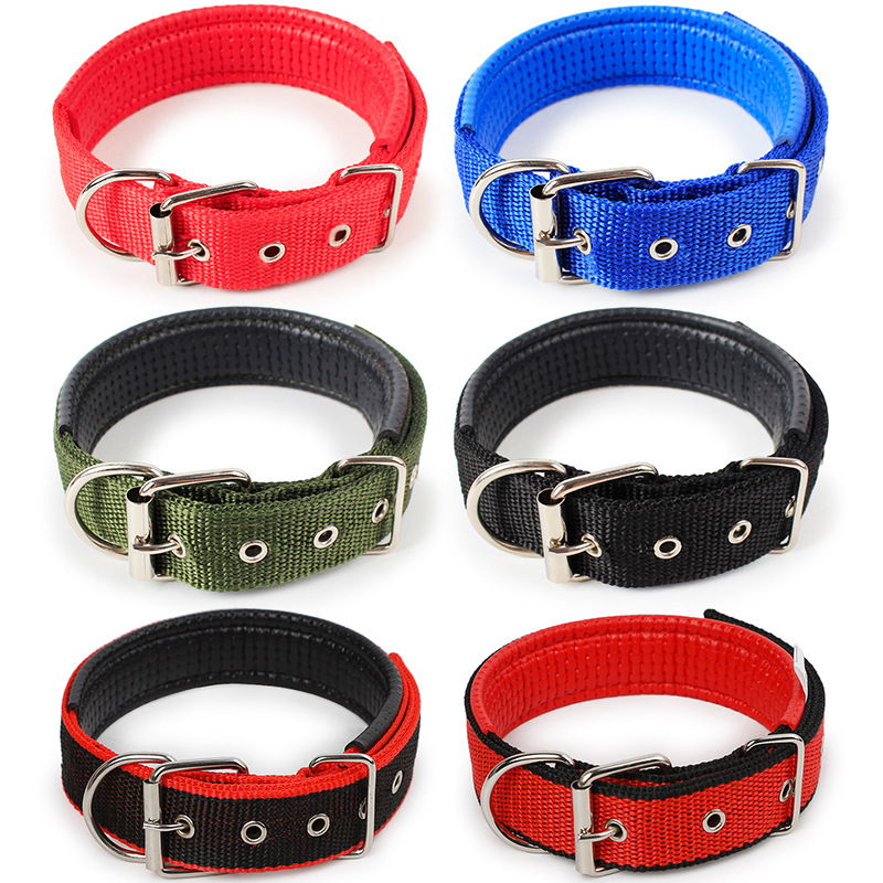 Soft Padding Dog Collar Set Six Colors