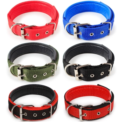 Soft Padding Dog Collar Set Six Colors 01