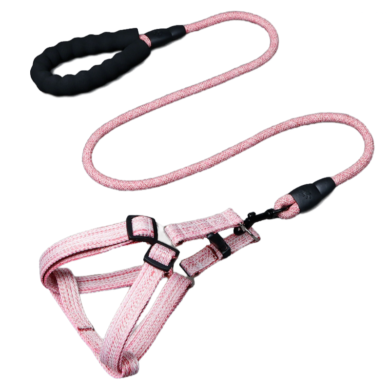 Adjustable Dog Harness Set Foam Handle