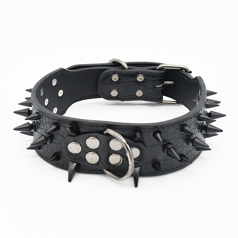 Heavy Duty Dog Collar Set Spike Design