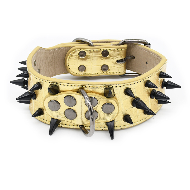 Heavy Duty Dog Collar Set Spike Design