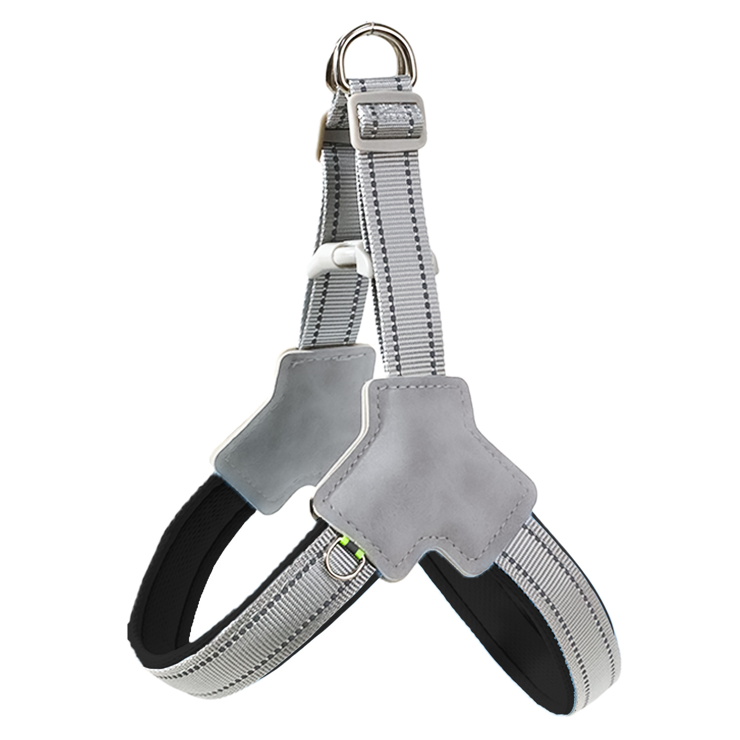 Y Shape Dog Harness Set Dual Rings