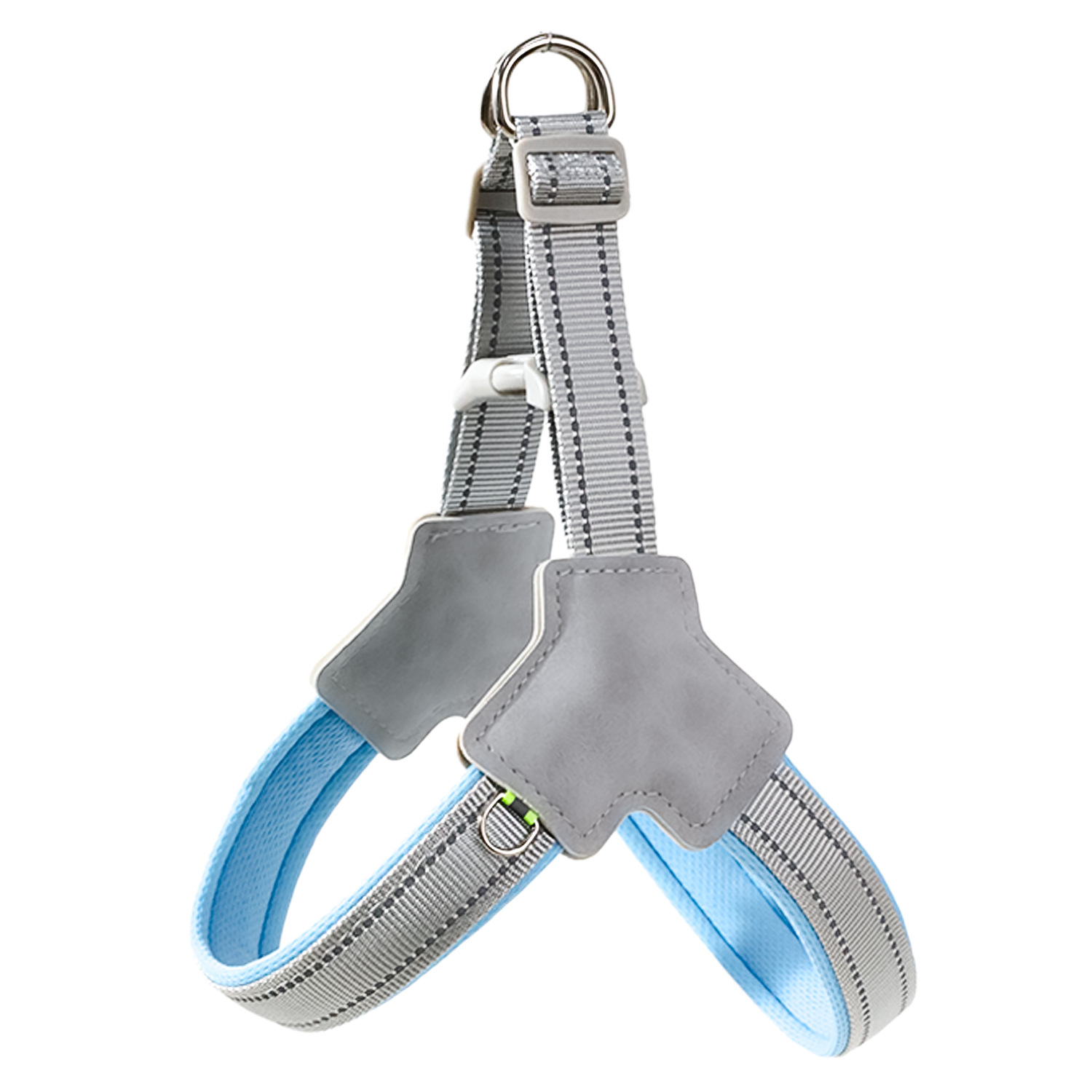 Y Shape Dog Harness Set Dual Rings