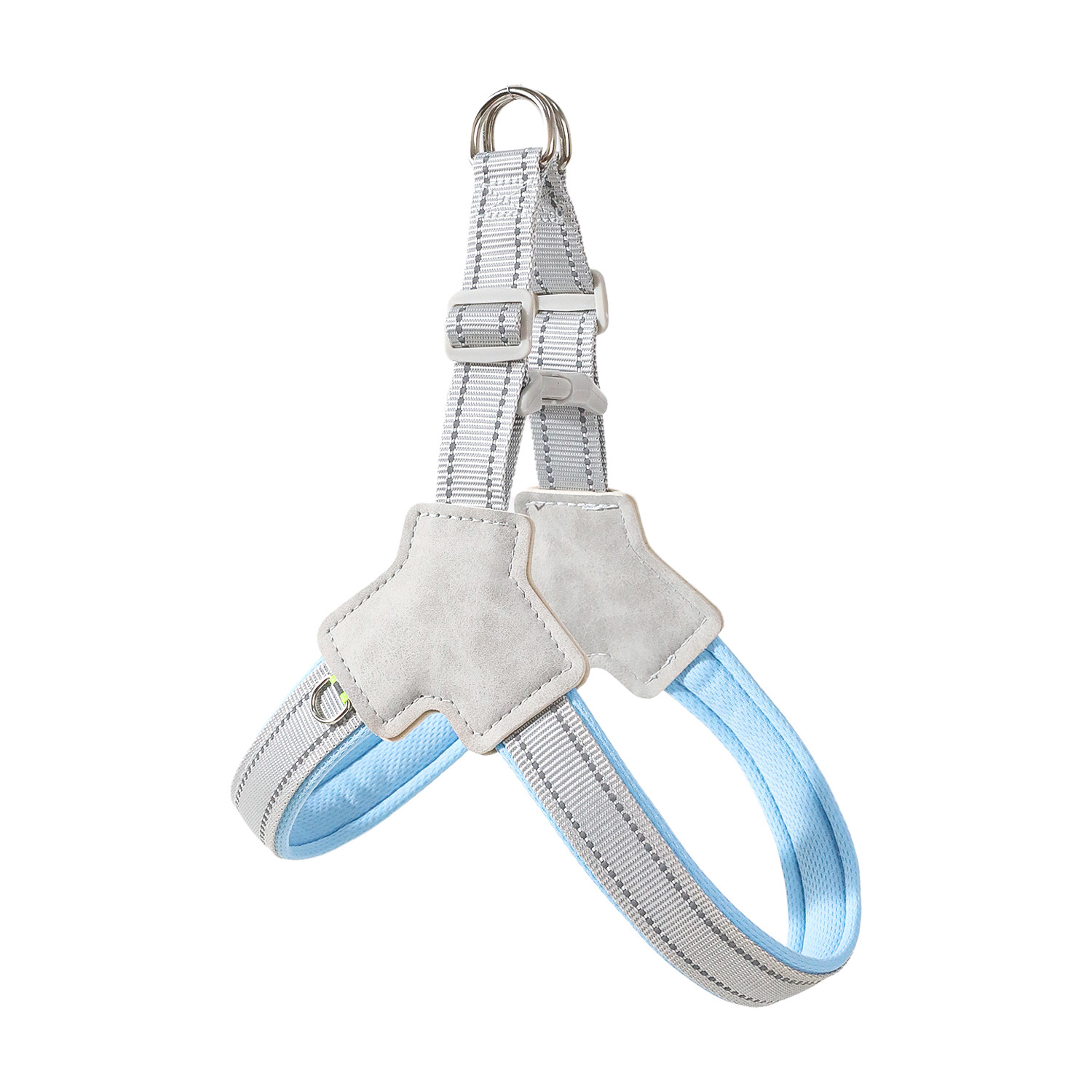 Y Shape Dog Harness Set Dual Rings