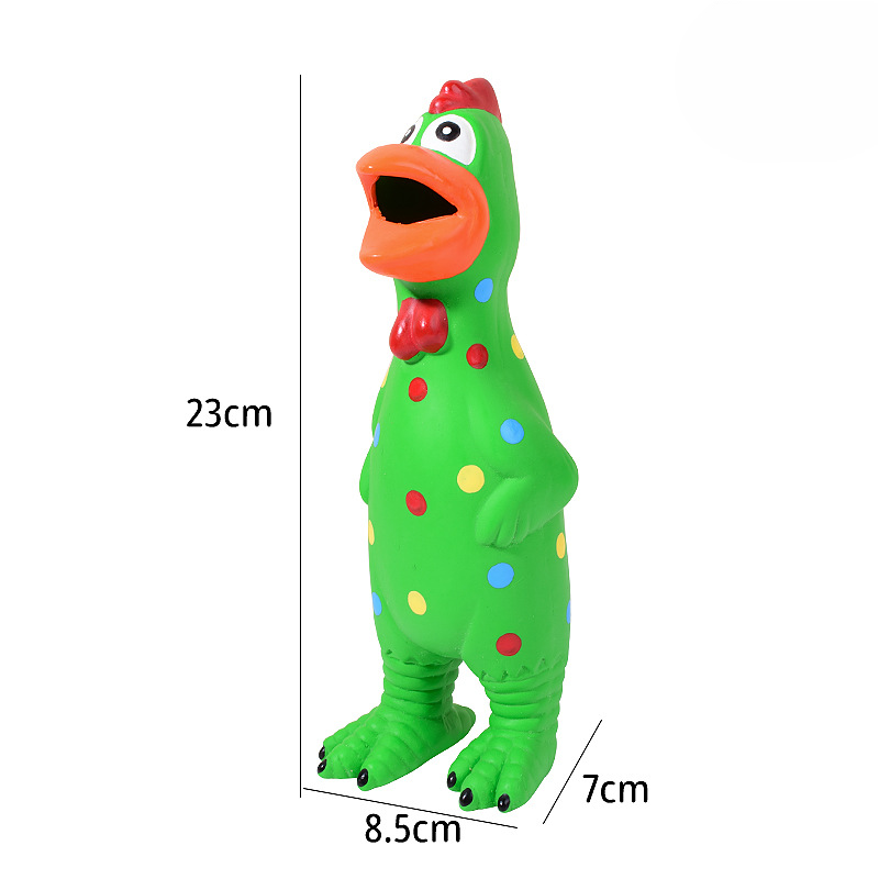 Spotted Chicken Dog Toy Set Four Colors