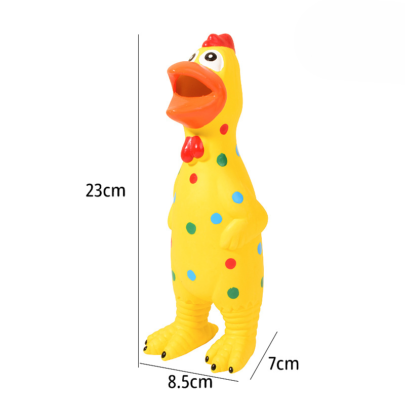Spotted Chicken Dog Toy Set Four Colors