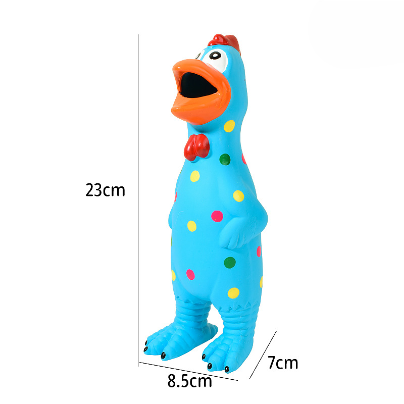 Spotted Chicken Dog Toy Set Four Colors