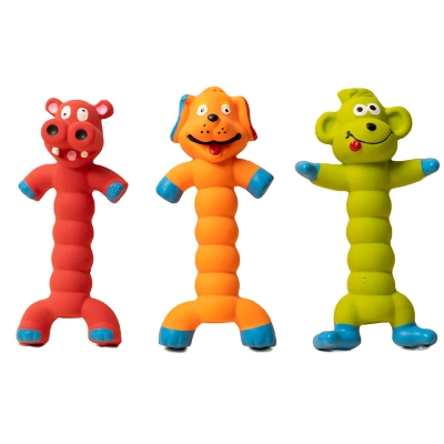 Animal Latex Dog Toy Set Three Colors 01