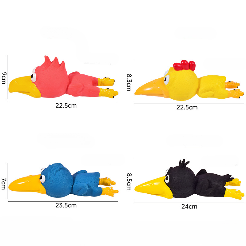 Bird Shape Dog Toy Set Four Colors