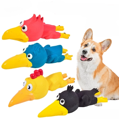 Bird Shape Dog Toy Set Four Colors 01
