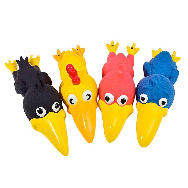 Bird Shape Dog Toy Set Four Colors
