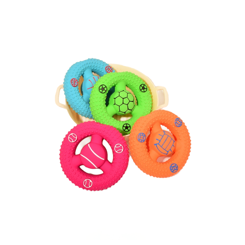 Sports Latex Dog Toy Set Four Colors