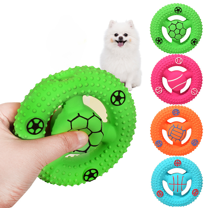 Sports Latex Dog Toy Set Four Colors