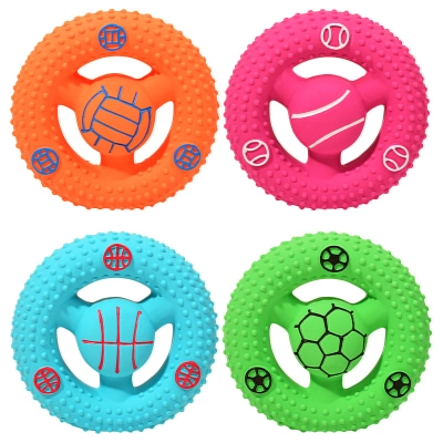 Sports Latex Dog Toy Set Four Colors 02