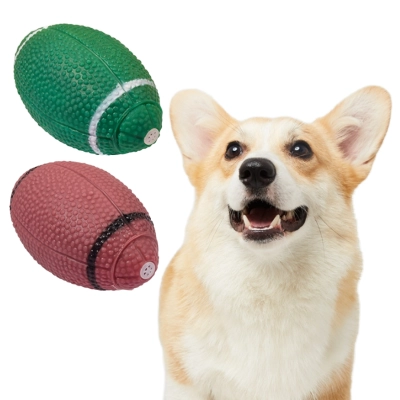 Football Dog Toy Set Two Colors 01