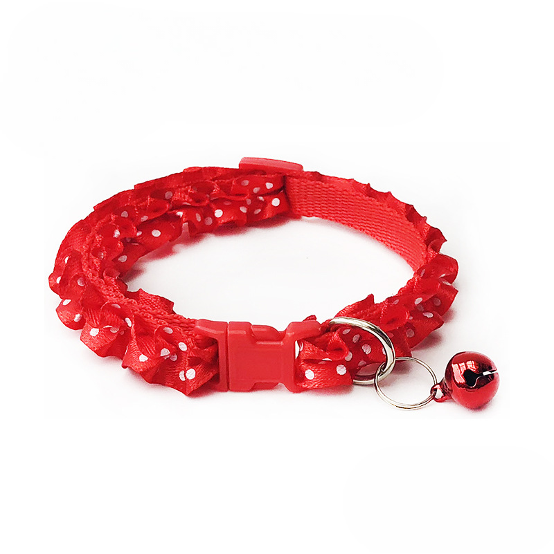 Floral Lace Pet Collar Set Six Colors