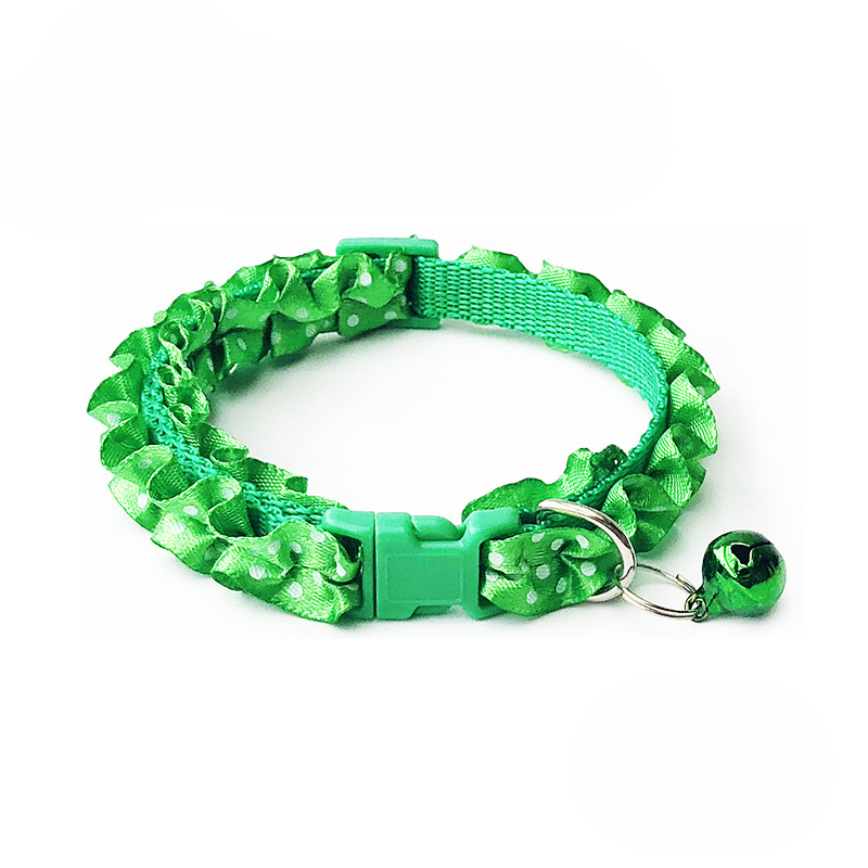 Floral Lace Pet Collar Set Six Colors