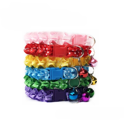 Floral Lace Pet Collar Set Six Colors 01