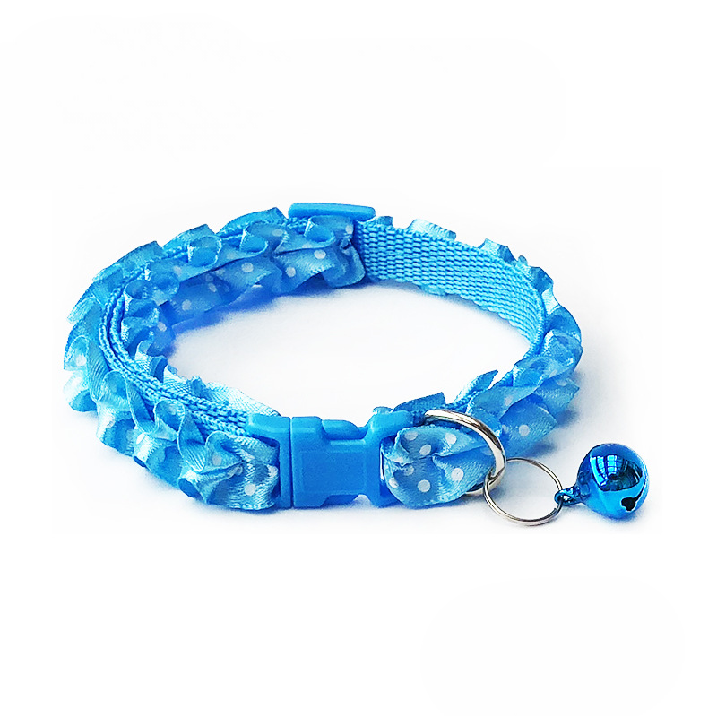 Floral Lace Pet Collar Set Six Colors