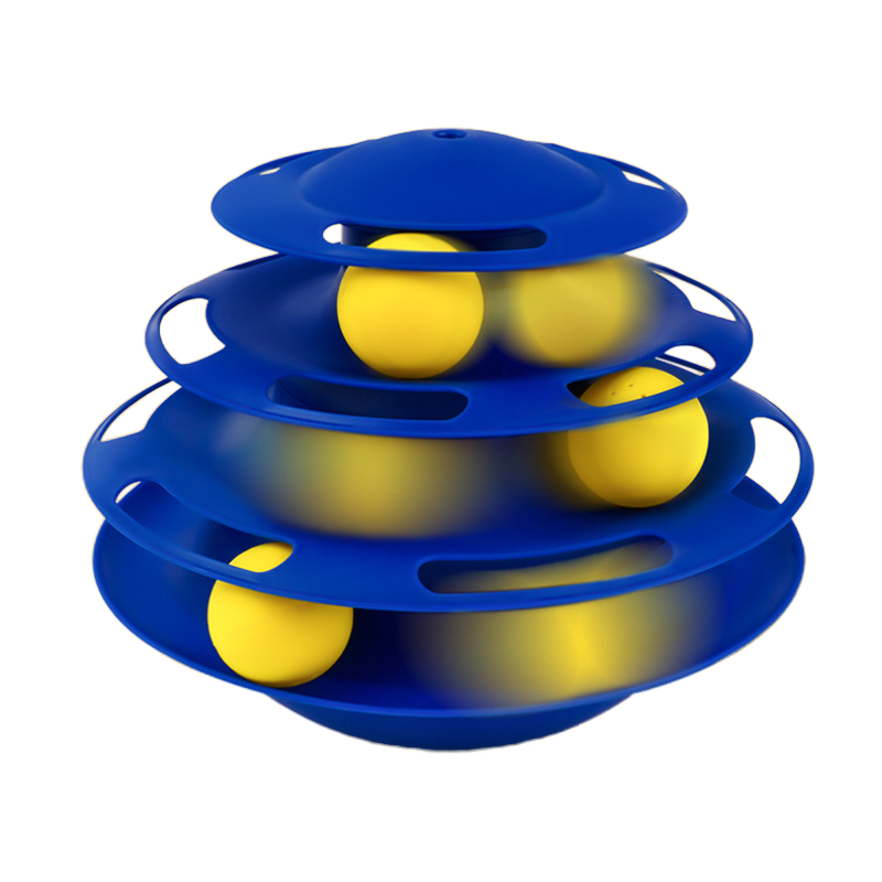 Wobbler Cat Toy With Colorful Balls