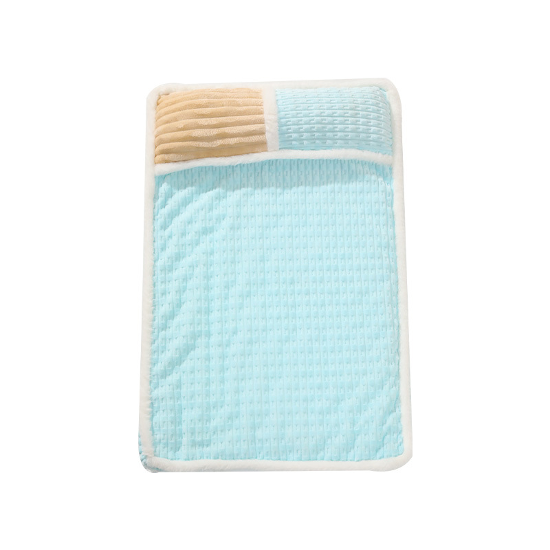 Flannel Pet Mattress With Pillow Area