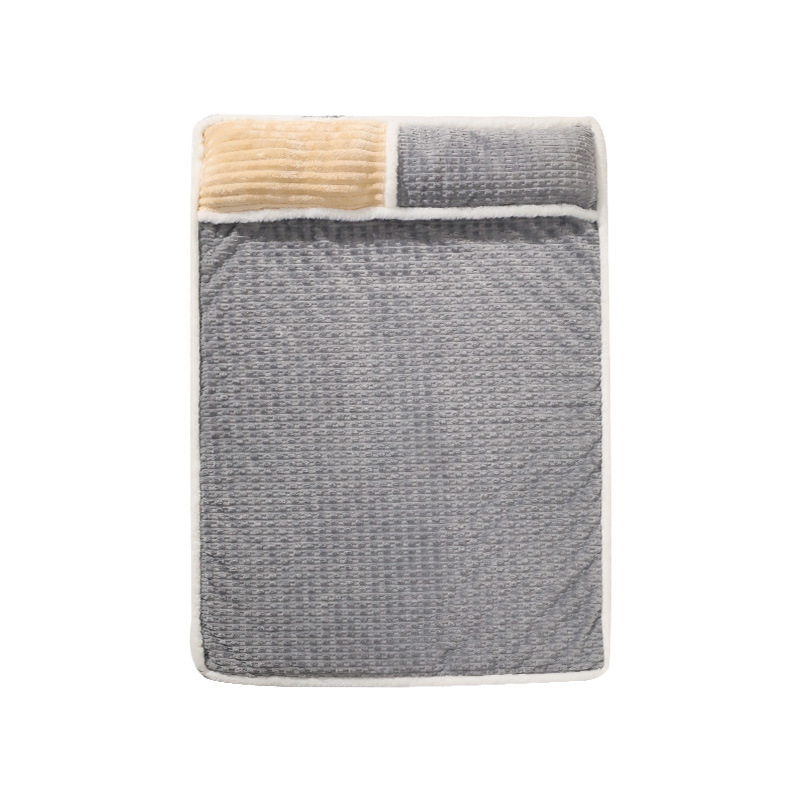 Flannel Pet Mattress With Pillow Area