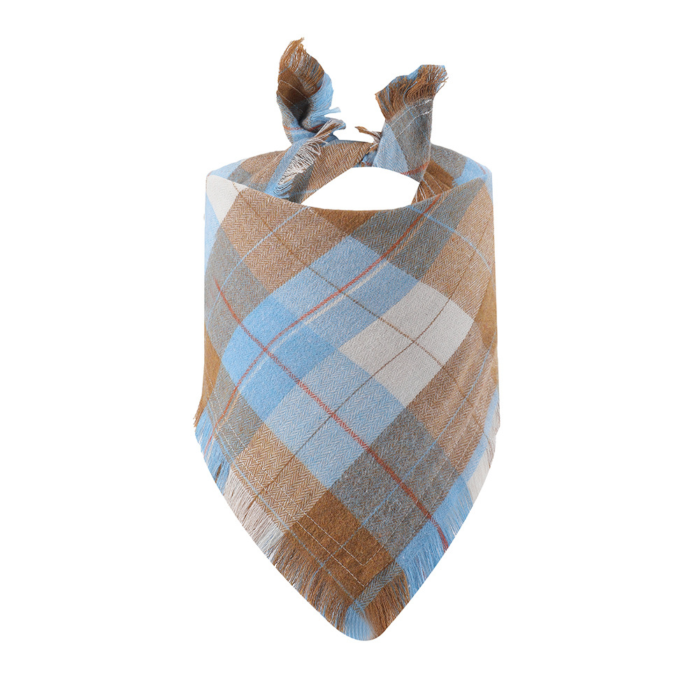 Thanksgiving Pet Bandana With Classic Plaid