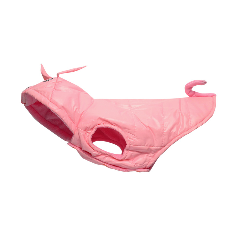 Pink Pig Costume For Pets Warm Outfit
