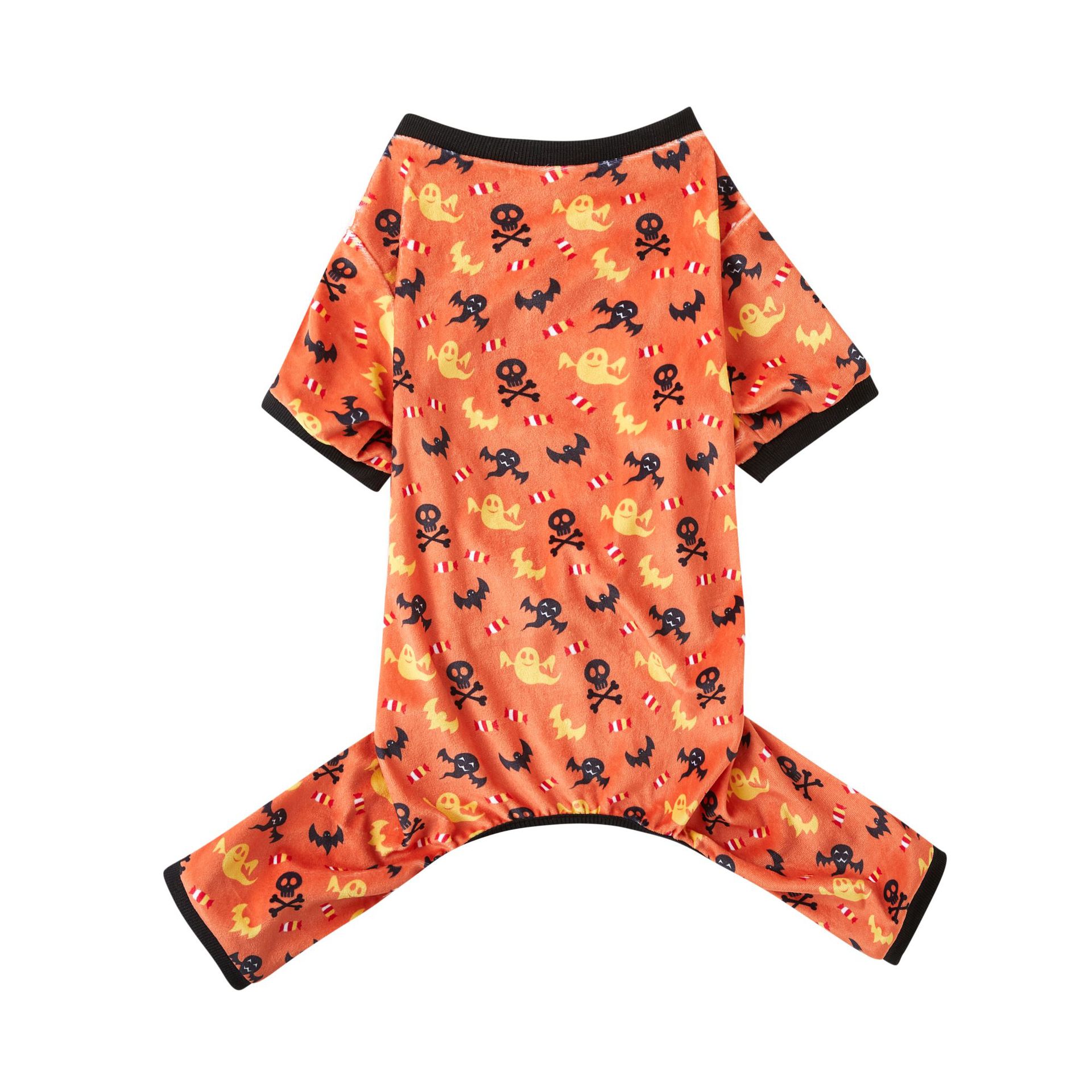 Halloween Pet Costume With Pumpkin Bat Prints