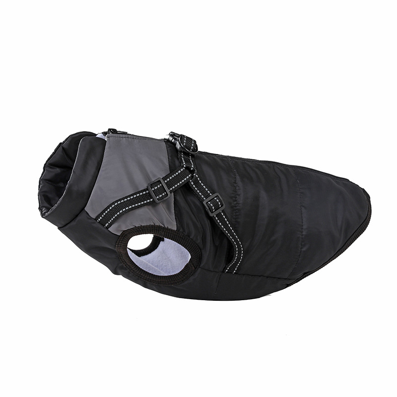 Winter Dog Coat With Reflective Safety Strips