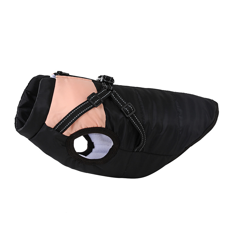 Winter Dog Coat With Reflective Safety Strips