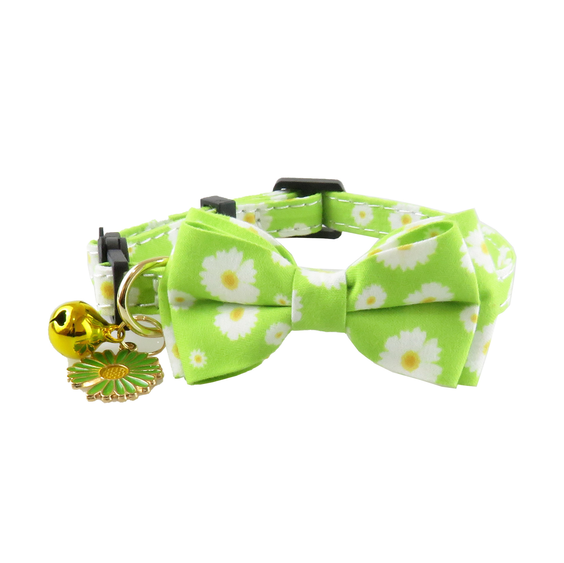 Daisy Bee Pet Collar With Bow Bell Charm