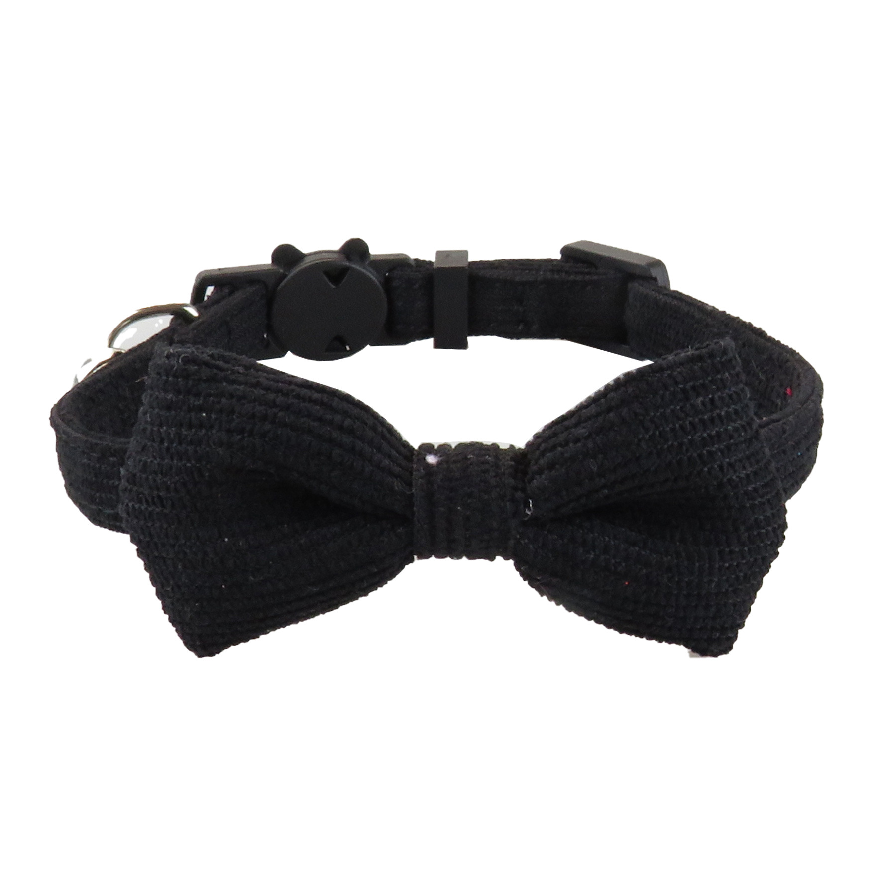 Corduroy Pet Collar With Cat Face Buckle