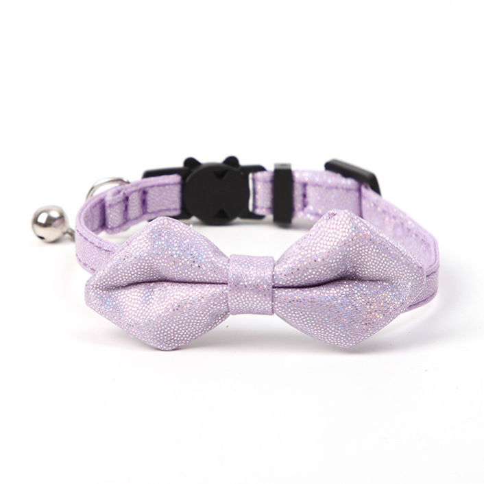 Sparkle Pet Collar With Bow Bell Charm
