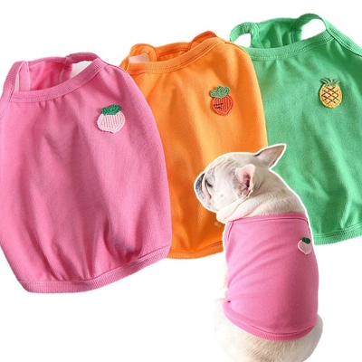 Fruit Print Pet Vest With Soft Fabric 01