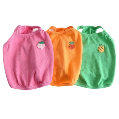 Fruit Print Pet Vest With Soft Fabric 02