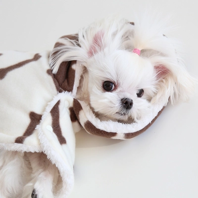 Bone Cape Robe For Dogs Warm Winter Wear 02