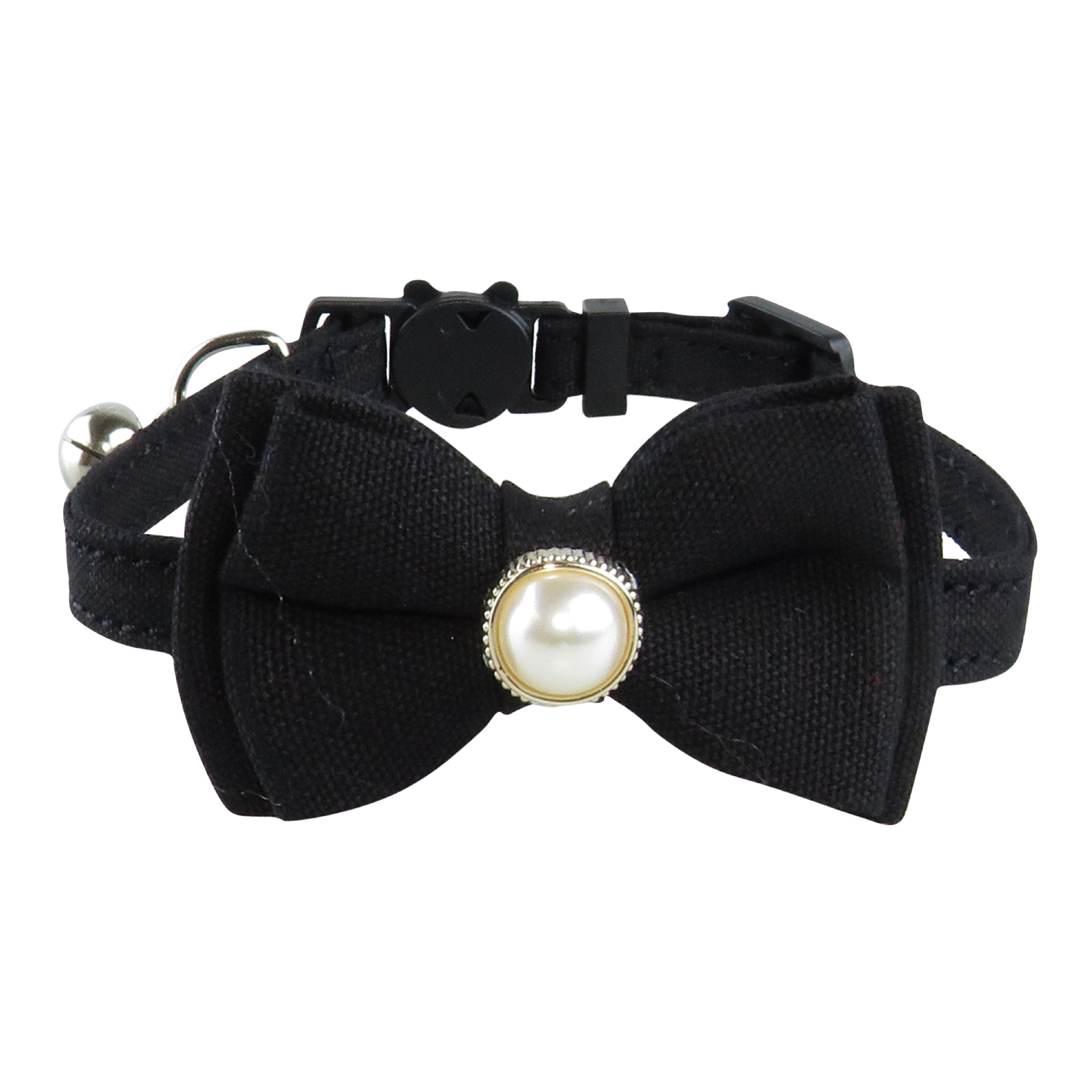 Pearl Pet Collar With Bow Cat Charm