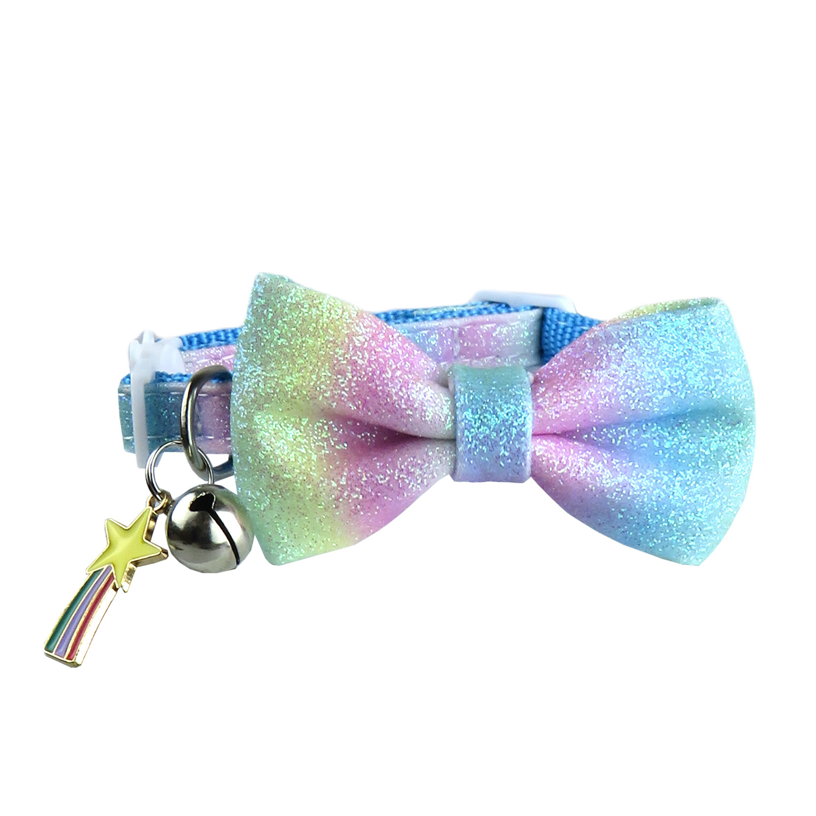 Ombre Sparkle Pet Collar With Bow Charm