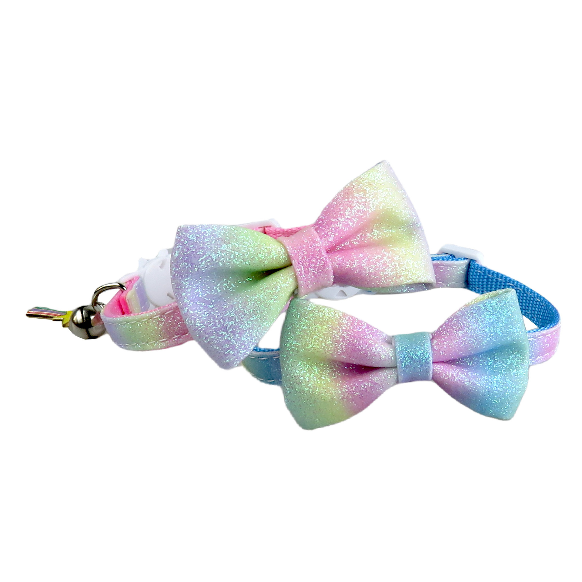 Ombre Sparkle Pet Collar With Bow Charm