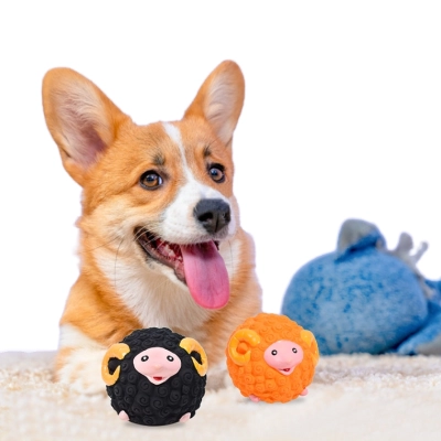 Squeaky Lamb Chew Toy For Dogs 02