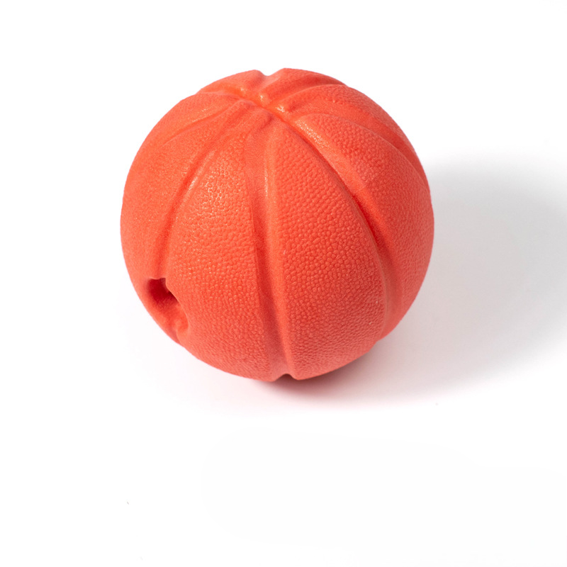 Squeaky Basketball Dog Toy With Treat Hole