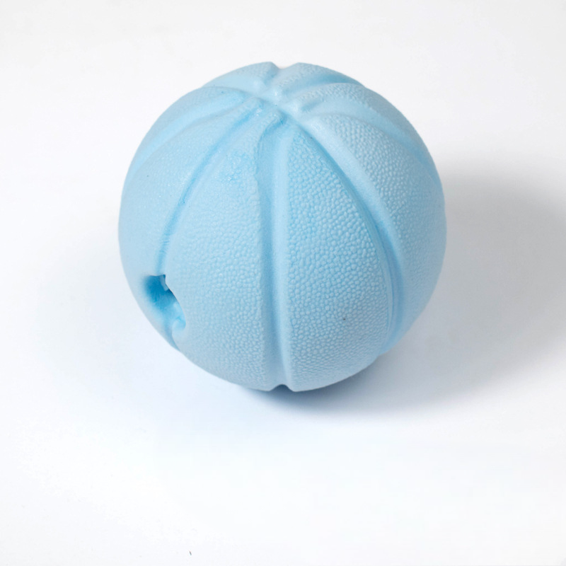 Squeaky Basketball Dog Toy With Treat Hole